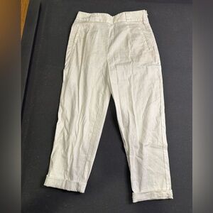 Women’s Anthropologie Linen White Pants